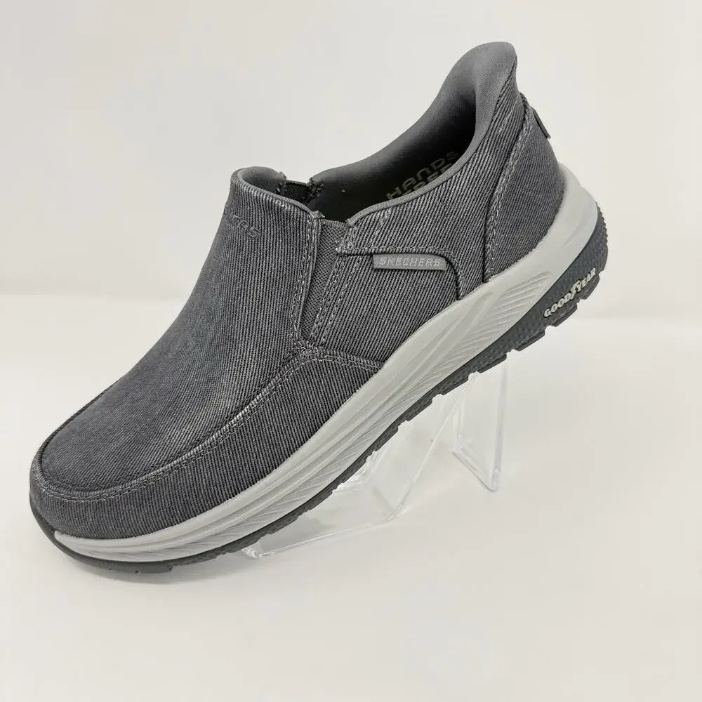 Skechers Slip-ins Meredayton Charcoal Men’s 9 Relaxed Fit Goodyear